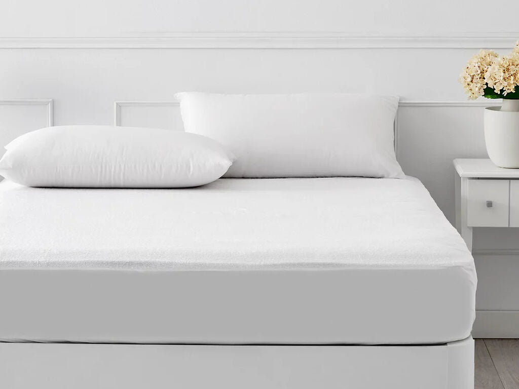 Protector de colchón de rizo impermeable y transpirable (1)