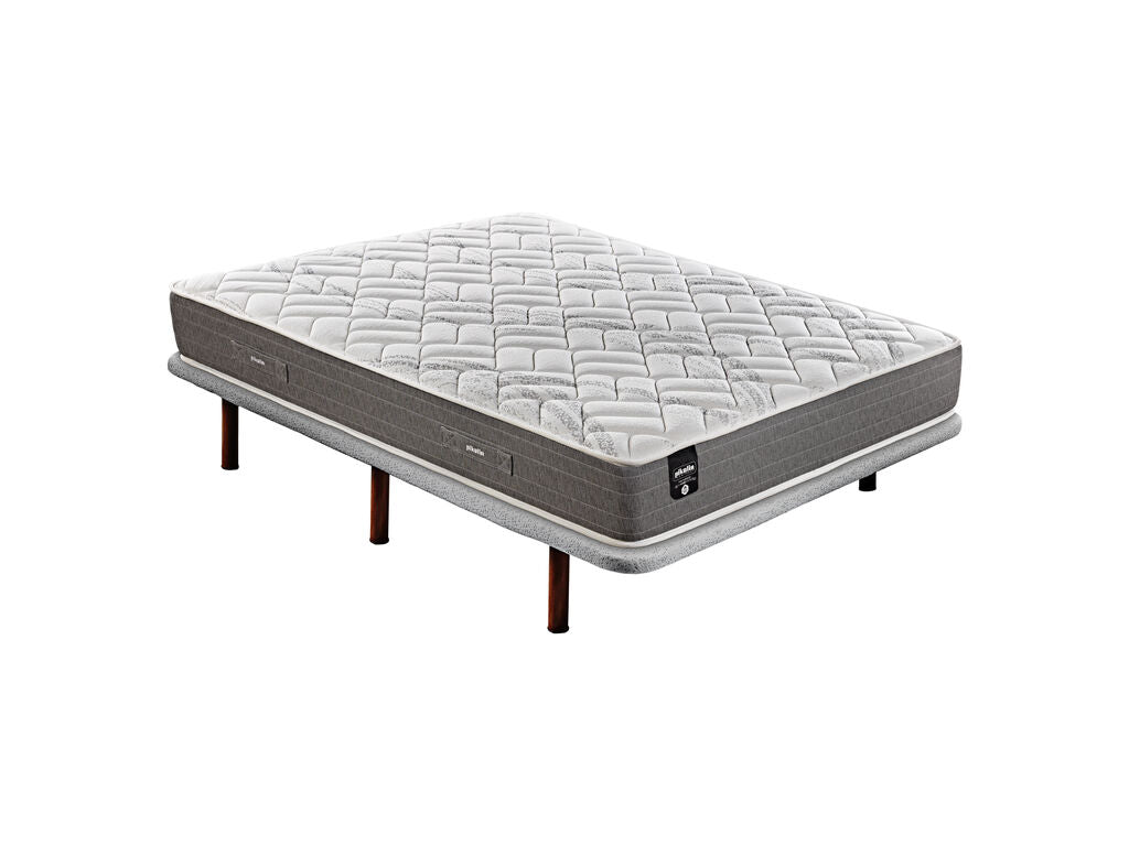 Cama de hotel con colchón muelles Normactive OTTAWA y base tapizada - Pack Premium