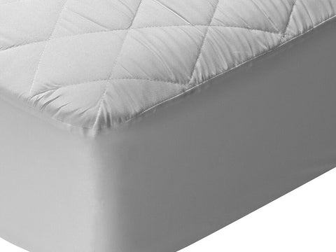 Protector de colchón acolchado de fibra transpirable